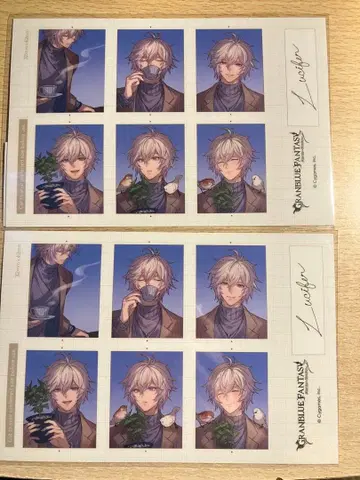 그랑블루 페스티벌 2025 증명사진풍 스티커 루시페르 2장 세트