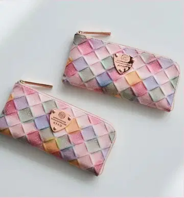 인기 ATAO 새상품급 블록 파티 장지갑