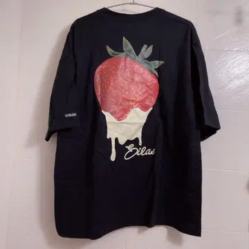 새상품급 silas 딸기 스트로베리 그래픽 T셔츠 블랙 M