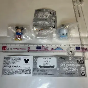 가챠 Disney 캐릭터 메지루시 액세서리 Winter 3개 세트
