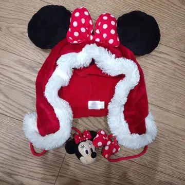 미니 팬캡 빨간색 복슬복슬