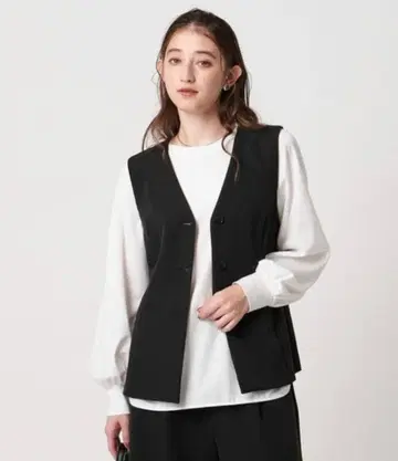 미사용 새상품 UNITED ARROWS 분또 슬리브 티셔츠 화이트