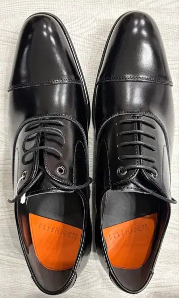 [미사용] 가죽 신발/비즈니스 슈즈/블랙/27/ELLE PLANETE