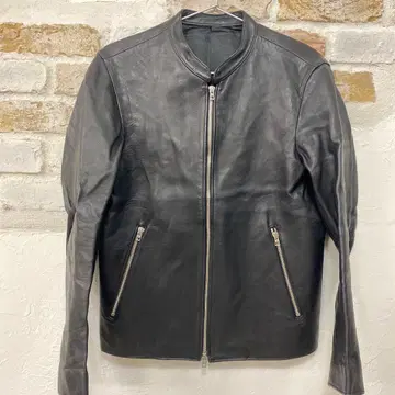 새상품급 양가죽 LIDNM 블랙 가죽 싱글 라이더 자켓 M