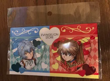 아스카 레이 하트형 캔뱃지 세트 EVANGELION STORE