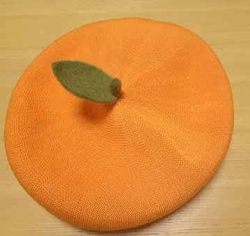 귤 모양 오렌지 니트 베레모 승관