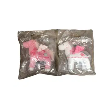 도쿄 국제 포럼 봉제 인형 말 2색 2체 세트