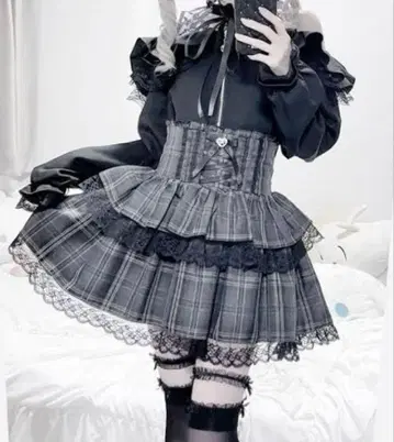 MA*RS 하이웨스트 스핀들 볼륨 치마바지 지뢰계 양산