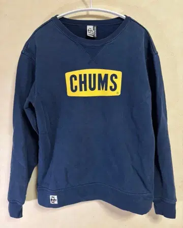 [고품질] CHUMS 참스 센터 로고 네이비 트레이닝복 맨투맨