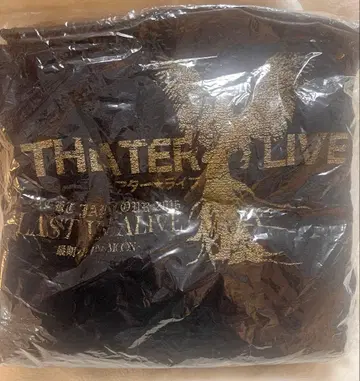 [새상품] GACKT THATER LIVE 담요 블랙 골드 프린트