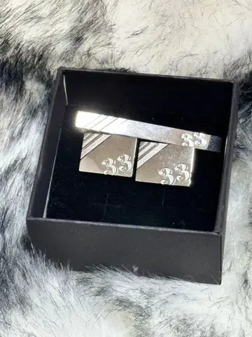 디즈니 33 넥타이핀 커프스 세트