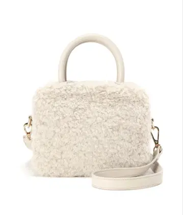 내추럴 뷰티 베이직 컬리 인조 모피 숄더백