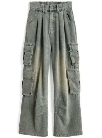 GRL 카고 와이드 데님 팬츠[at2462] S