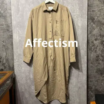 Affectism 아페크티즘 워크 포켓 패널 맥시 셔츠 드레스 F