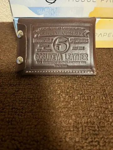 GOSUKEYA LEATHER 브라운 코인 케이스