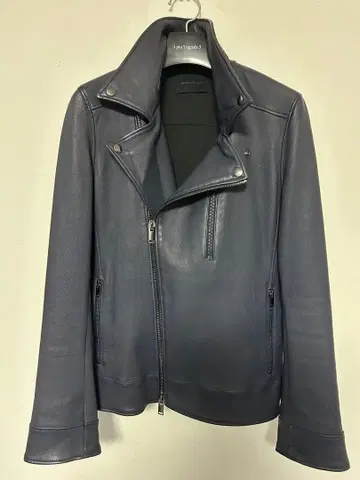 하시모토 준 가죽 라이더 자켓 더블 라이더