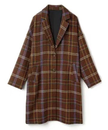 [ GRL ] 선염 체크 체스터 코트