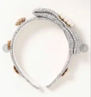 Swankiss 스완키스 머리띠 비쥬 양산형 트위드