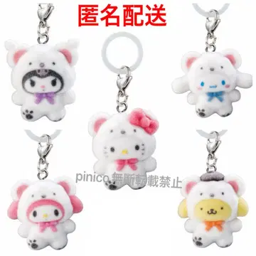 가챠 산리오 포근포근 스노우 메지루시 액세서리 세미 컴프