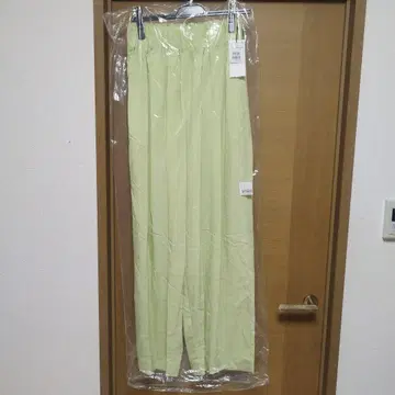 GPA3500 N163 라임 와이드 팬츠 38 야마다야 Vin