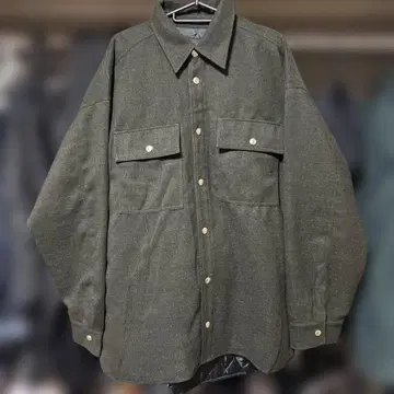 올리브 그린 셔츠 자켓 새상품급!