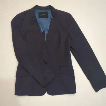 UNITED ARROWS 네이비 노카라 자켓