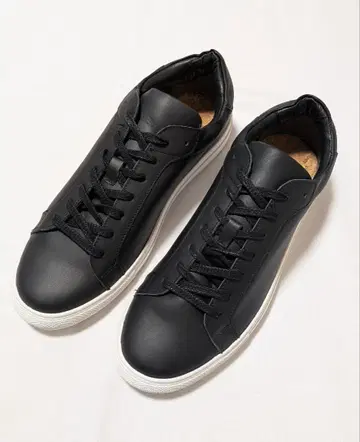 NANO UNIVERSE 나노 유니버스 가죽 스니커즈 블랙 미사용품