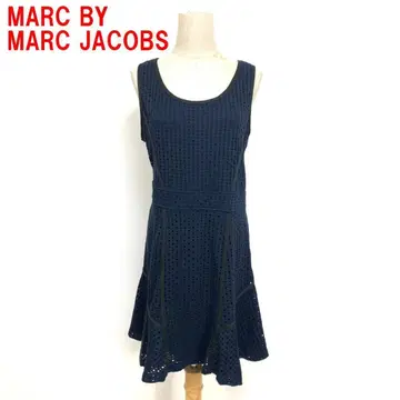 A6936 마크제이콥스 무릎 기장 원피스 레이온 네이비 M