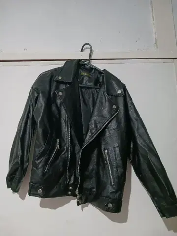 BLACKQUEEN 블랙 가죽 라이더 자켓