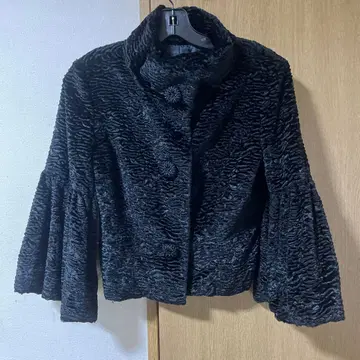 벨로아 퍼프 슬리브 자켓 리츠코 시라하마