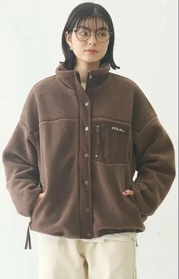 MILKFED. 밀크페도 BAR LOGO BOA JACKET 보아 자켓