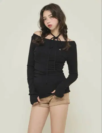 andmary Bruna 팬츠 세트 업 블랙