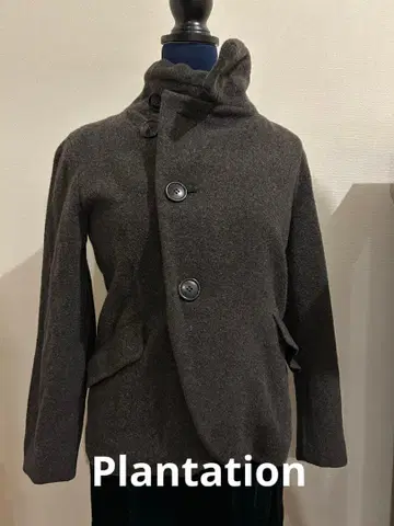 Plantation 울 자켓 다크 브라운