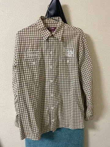 hideandseek 체크 무늬 긴팔 셔츠