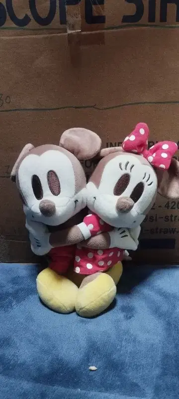 [ 미키마우스 & 미니 마우스 봉제 인형 2체 세트 ]