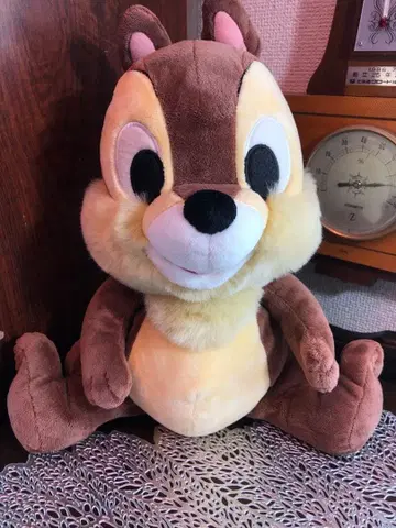디즈니 캐릭터 다람쥐 칩 봉제 인형 약 30cm