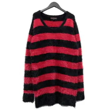 JURY BLACK(줄리 블랙) 모헤어 보더 니트 M 사이즈