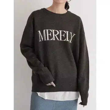 클로브 니트 스웨터 9호 차콜 그레이