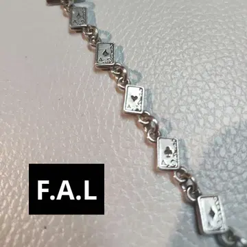 F.A.L 에프에이엘 팔찌 실버 SV 925 카드놀이