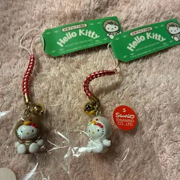 일본 알프스 한정판 헬로키티 스트랩 2개 세트