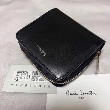 새상품 폴스미스 접이식 지갑 지갑 베지탄 라운드 지퍼 컴팩트 네이비