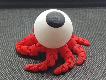 문어형 피규어 눈알 포함