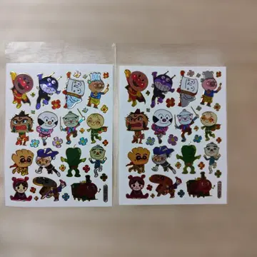 호빵맨 반짝반짝 씰 2장