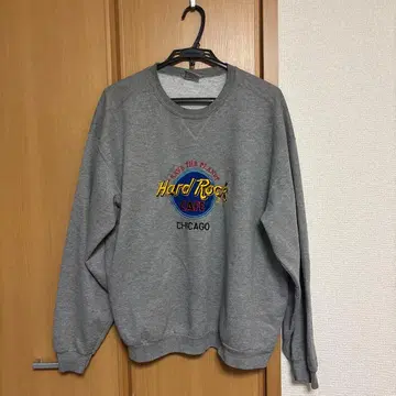 하드 록 카페 그레이 맨투맨 X-LARGE