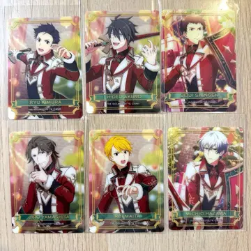 아이돌 마스터 SideM 이온 한정판 치즈 소프트 쿠키 클리어 카드 6점