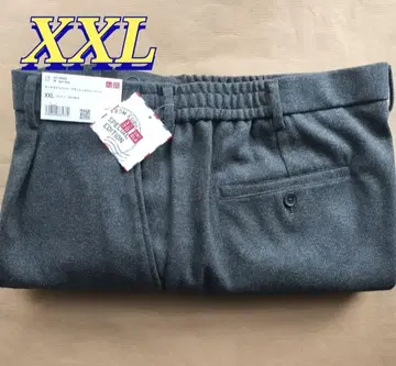 [ XXL 사이즈 ] 유니클로 유럽 특별 턱 와이드 팬츠 브러쉬드 저지