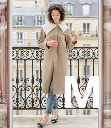 [새상품급] JENNE 제뉴 배색 카라 스프링 코트 M