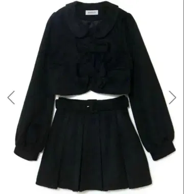 bubbles 울 리본 셋업 블랙