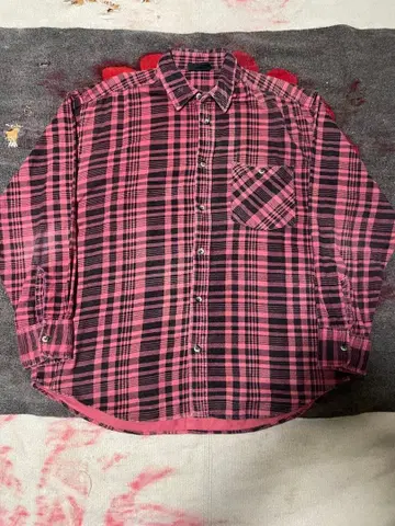 80년대~90년대 프린트 플란넬 셔츠