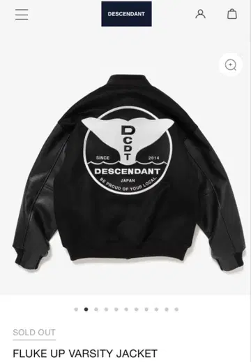1/3까지 DESCENDANT FLUKE UP VARSITY JACKET